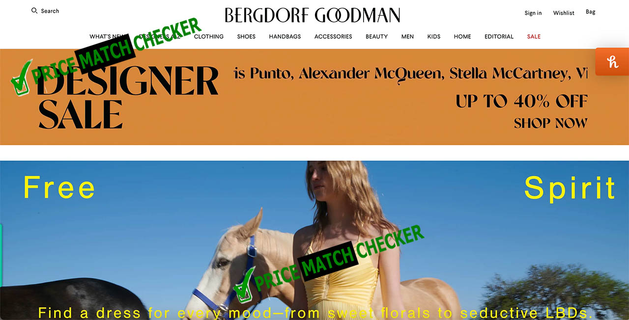 Does Bergdorf Goodman Price Match
